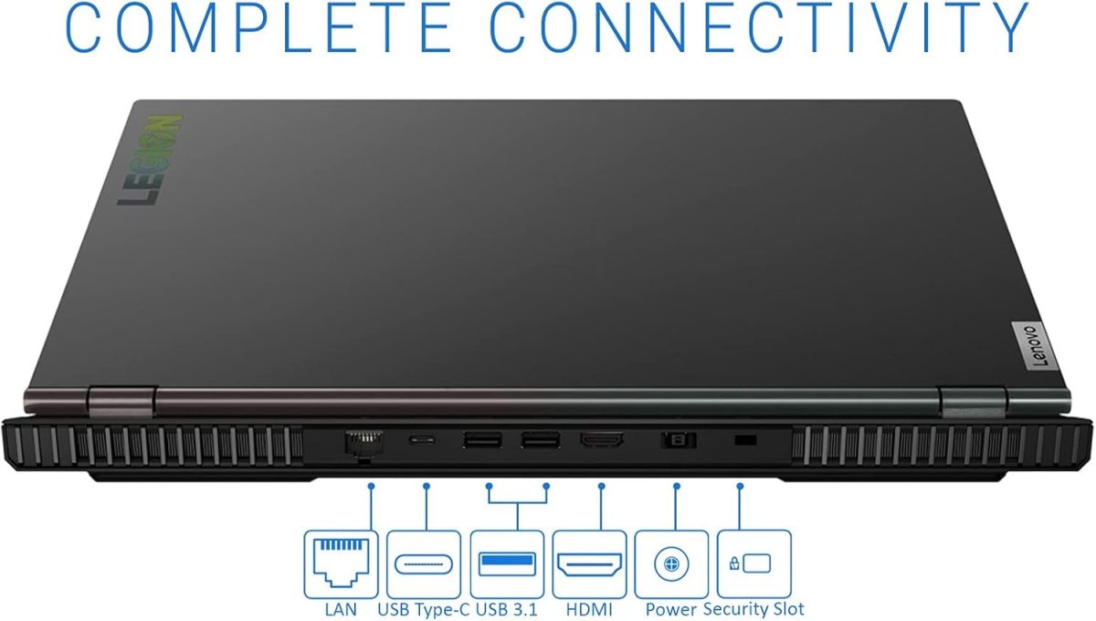 ⁦لينوفو لابتوب العاب ليجن 5 بشاشة 15.6 انش FHD IPS 250nits 120Hz AMD رايزن 7 4800H 32GB DDR4 1TB PCIe SSD واي فاي 6 كيبورد باضاءة خلفية بيضاء USB-C HDMI جيفورس GTX 1650 ويندوز 10 حزمة TWE⁩ - الصورة ⁦5⁩