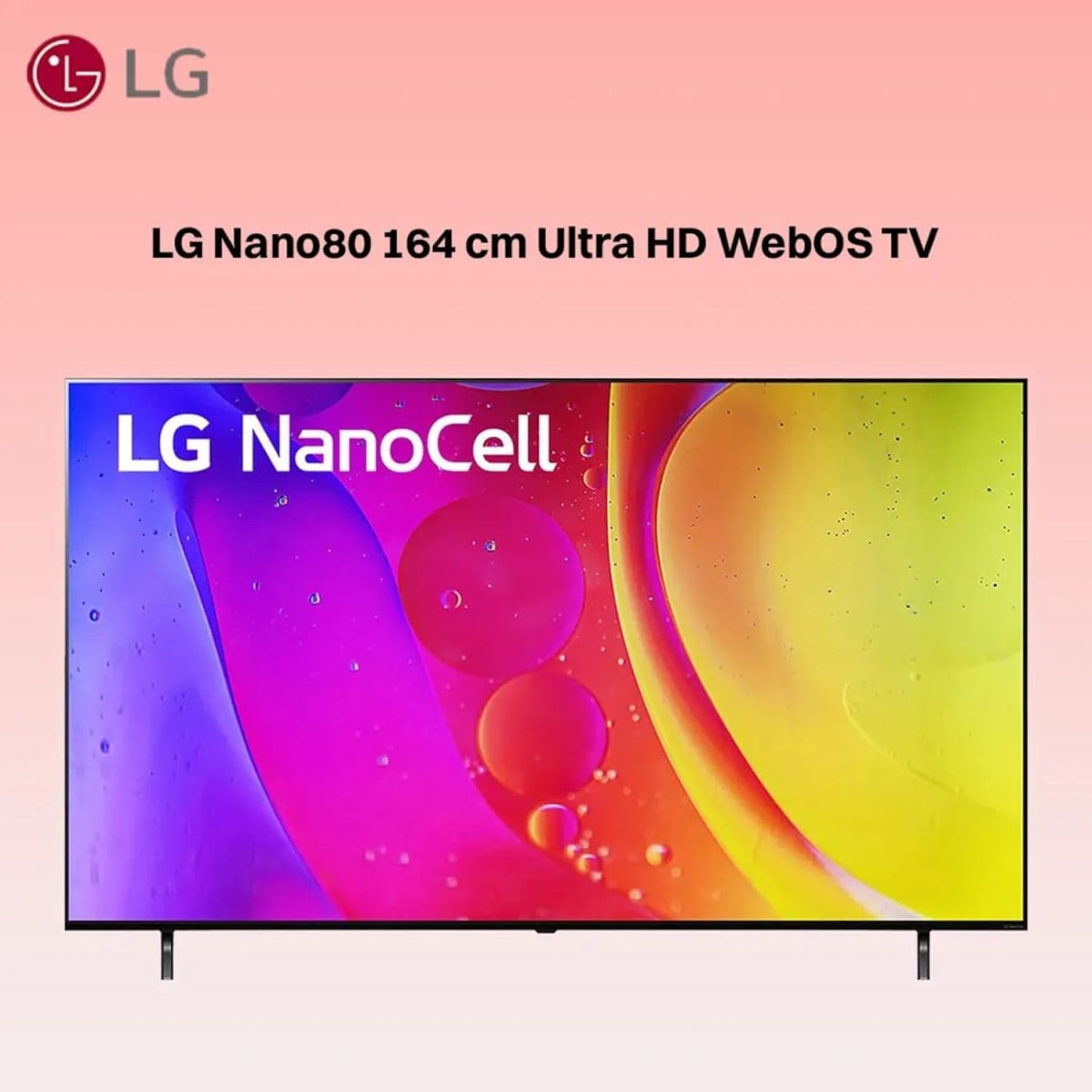 ⁦LG تلفزيون سمارت نانو سيل بدقة 4 كيه مقاس 65 بوصة - HDR 10 برو وHLG، تقنية HDR اكتيف HDR، الوان نقية، معالج ايه 5 الجيل الخامس، معدل تحديث 60 هرتز، ترقية الذكاء الاصطناعي 4K، وضع صانع الافلام، ويب او⁩ - الصورة ⁦4⁩