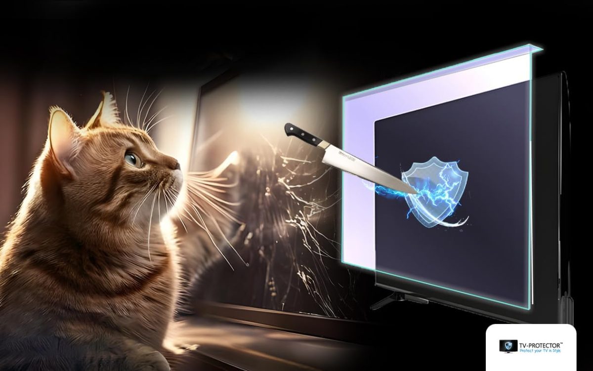 ⁦واقي شاشة تلفزيون 63-65 بوصة للتلفزيون LCD وLED وOLED وQLED 4K HDTV⁩ - الصورة ⁦3⁩