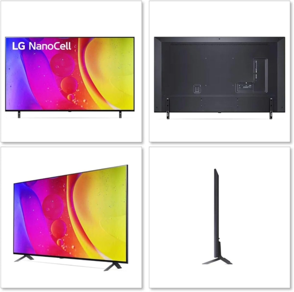 ⁦LG تلفزيون سمارت نانو سيل بدقة 4 كيه مقاس 65 بوصة - HDR 10 برو وHLG، تقنية HDR اكتيف HDR، الوان نقية، معالج ايه 5 الجيل الخامس، معدل تحديث 60 هرتز، ترقية الذكاء الاصطناعي 4K، وضع صانع الافلام، ويب او⁩ - الصورة ⁦3⁩