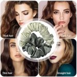 ⁦ربطات شعر حريرية لتمويج الشعر بدون حرارة للنساء، شريط راس من الساتان لتمويج الشعر، ربطات شعر مموجة، بكرة شعر حريرية لطيفة على النوم لتجعيد الشعر الناعم، تصفيف الشعر بدون حرارة⁩ - الصورة ⁦4⁩