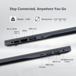 ⁦لابتوب العاب 2025 17.3 انش DDR4 16GB SSD 512GB سيليرون N150 (4C/4T حتى 3.6GHz) واي فاي 5 بلوتوث 4.2 وكيبورد باضاءة خلفية وبطارية 6 ساعات وUSB 3.0 وHDMI وويندوز 11 برو⁩ - الصورة ⁦7⁩