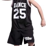 طقم توب بدون اكمام وشورت للاولاد مكون من قطعتين، زي هيب هوب لرقص الشارع وكرة السلة