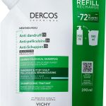 شامبو مضاد للقشرة من ديركوس، عبوة اعادة تعبئة عادية الى زيتية، 390 مل