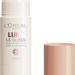 لوريال باريس قلم هايلايتر لومي لو جلاس من ترو ماتش، عاكس وشفاف، هايلايتر زجاجي للوجه والجسم، 610 جلاسي بيرل ايكلات، 5 غرام