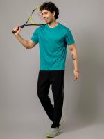 ⁦تيشيرت رياضي بقصة عادية وقبة دائرية للرجال من فيوزفيت، مناسب لصالة الالعاب الرياضية والتدريب⁩ - الصورة ⁦2⁩