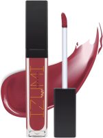 ⁦ملمع شفاه كويك جلو من ايزومي بيوتي | اتشييف بيرفيكت ليبس في اي مكان - ملمع شفاه باضاءة LED ومرآة | مثالي للمسافرين والنساء المشغولات وفي المواعيد الليلية والطلاب ومحبي المكياج (شوجر بلام)⁩ - الصورة ⁦5⁩