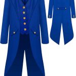 ايه اي او - معطف ستيمبنك للاولاد من العصور الوسطى بتصميم قوطي من عصر النهضة الفيكتوري والفايكنج للكرنفال والحفلات التنكرية واكمام طويلة - للاطفال