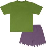 ⁦مارفيل طقم بيجامة قطن 100% باكمام قصيرة من هالك نوفيلتي، افينجرز، اخضر⁩ - الصورة ⁦4⁩