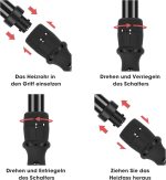 ⁦مكواة تجعيد الشعر برو بيوتي 7 في 1 من باروين، اداة تجعيد الشعر الاحترافية وتصفيف الشعر، مكواة تجعيد سيراميك مع 7 عصي تسخين، 100-230 درجة مئوية، شاشة LCD⁩ - الصورة ⁦7⁩