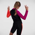 ⁦بدلة السباحة للفتيات من سبيدو كولور بلوك بأكمام طويلة قطعة واحدة⁩ - الصورة ⁦6⁩