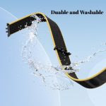 ⁦سوار نايلون من نيسلين متوافق مع سامسونج جالاكسي فيت 3 SM-R390 2024، سوار حلقي من النايلون جيد التهوية بديل لساعة سامسونج جالاكسي فيت 3 SM-R390 باند للرجال والنساء⁩ - الصورة ⁦3⁩