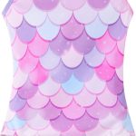 بدلة سباحة للبنات من نوكيسينا، بدلة سباحة من قطعة واحدة متعددة الالوان للاطفال، ملابس سباحة صيفية للشاطئ للاطفال بعمر 2-10 سنوات