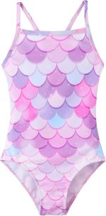 بدلة سباحة للبنات من نوكيسينا، بدلة سباحة من قطعة واحدة متعددة الالوان للاطفال، ملابس سباحة صيفية للشاطئ للاطفال بعمر 2-10 سنوات