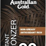 استراليان جولد بخاخ واقي من الشمس مع مستحضر تسمير فوري بعامل وقاية من اشعة الشمس بدرجة 30، يتوهج ويجف بسرعة ومقاوم للماء وغير دهني ولم يتم اختباره على الحيوانات، برونزر جديد، برتقالي، 6 اونصة