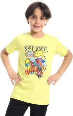 تيشرت عصري باكمام قصيرة ورقبة دائرية للاولاد