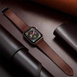 ⁦ياردوبي سوار ساعة جلدي مغناطيسي متوافق مع سوار ساعة ابل 49 ملم 45 ملم 44 ملم 42 ملم، جلد طبيعي مع ابزيم مغناطيسي متوافق مع ساعة ابل الترا/2 10/9/8/7/6/5/4/3/2/1 (بني)⁩ - الصورة ⁦6⁩