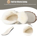 ⁦سيستكي احذية بيرفوت للرجال والنساء، احذية شتوية مبطنة مقاومة للماء، احذية خارجية مضادة للانزلاق للمشي لمسافات طويلة والثلوج، احذية شتوية بمقدمة عريضة⁩ - الصورة ⁦2⁩