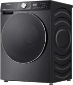 ⁦هايسينس غسالة WF5S1245BB سلسلة 5S بمحرك عاكس وواي فاي ذكي وتقنية سوبر ووش بالذكاء الاصطناعي، 1400 دورة في الدقيقة، مراقبة ذكية للطاقة، 19 برنامج، نظام جرعات تلقائي، اسود فحمي⁩ - الصورة ⁦5⁩