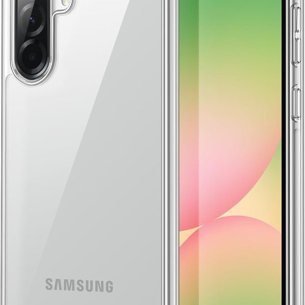 جيتك حافظة لهاتف سامسونج جالاكسي A56 الجيل الخامس 5G، غطاء حماية مضاد للصدمات ومضاد للاصفرار، ظهر صلب من البولي كربونات مضاد للخدش (شفاف)