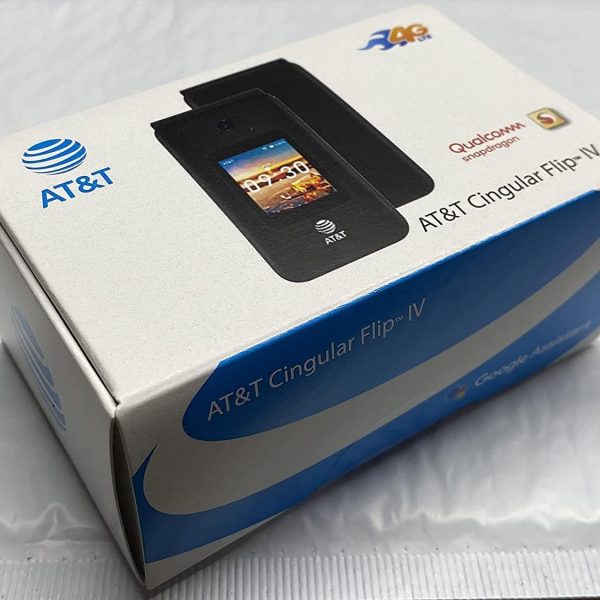 سيمبروس جوال فليب 4 ايه تي اند تي سمارت فليب IV U102AA 4G 4GB - يعمل مع AT&T T-Mobile & Cricket - غير جيد لـ VERIZON Simkey