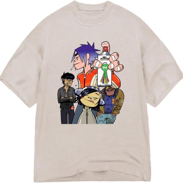 تي شيرت غوريلاز للبالغين من الجنسين من سيج انكي اوكتوبوس سبراي باك