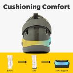 ⁦فيتفيل صندل نسائي عريض للغاية للمشي باغلاق قابل للتعديل ودعم قوس القدم لتقويم العظام وتخفيف الام الكعب والتهاب اللفافة الاخمصية⁩ - الصورة ⁦7⁩