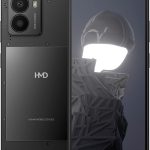 اتش ام دي فيوجن | غير مقفل | ثنائي شرائح الاتصال | اندرويد 14 | بطارية لمدة يومين | شاشة 6.55 انش 90Hz HD+ | 6GB/128GB | كاميرا مزدوجة 108MP | اصدار امريكي | اسود نوير