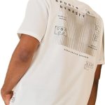 تيشيرت تيري كبير الحجم برسومات امامية وخلفية للرجال من ستايلي