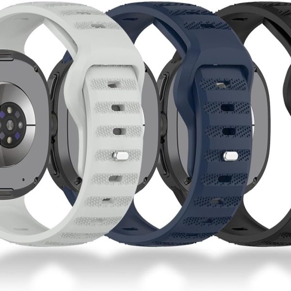 تي تيرسيلي 3 قطع من الاساور بدون فجوات متوافقة مع ساعة سامسونج جالكسي 8 (40/44 ملم)، 8 كلاسيك، الترا 2 (2025) - سوار معصم رياضي بديل للنساء والرجال