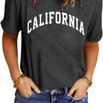 تي شيرت نسائي عصري برسومات من ليندوسيتا، تي شيرت صيفي لطيف كاجوال باكمام قصيرة للبنات في سن المراهقة