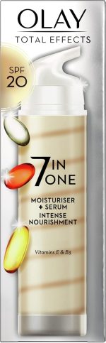 مرطب ومصل توتال إيفيكتس مضاد للشيخوخة من أولاي، بعامل حماية من الشمس 20، بحجم 40 مل