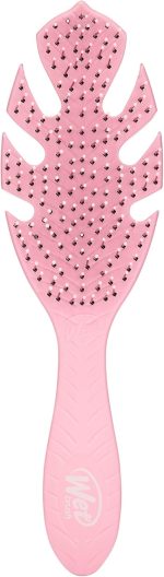 ويت براش فرشاة فك تشابك الشعر من جو جرين، بينك - فرشاة لفك تشابك الشعر - شعيرات انتيلي فليكس فائقة النعومة تنزلق عبر التشابك وتفك العقد بلطف مع تقليل الالم وتقصف الأطراف والتقصف