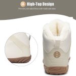 ⁦سيستكي احذية بيرفوت للرجال والنساء، احذية شتوية مبطنة مقاومة للماء، احذية خارجية مضادة للانزلاق للمشي لمسافات طويلة والثلوج، احذية شتوية بمقدمة عريضة⁩ - الصورة ⁦5⁩