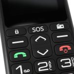 ⁦جوال سينيور 4G بزر كبير غير مقفل وبطارية سوداء 1000mAh زر SOS لكبار السن بتصميم بسيط بسيط من سينبيك⁩ - الصورة ⁦6⁩