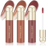 ملمع شفاه جيلي من ازوني - 3 الوان بلمسة نهائية لامعة عاكسة، زيت توت شفاف، سائل مائي متوهج، مجموعة بقع مرطبة غير لاصقة تدوم طويلا لمظهر طبيعي لامع