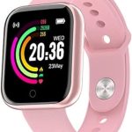 ساعة ذكية جديدة مطورة 1.75 لجوالات اندرويد واي او اس مقاومة للماء بتصنيف IP68 لتتبع اللياقة البدنية ومراقب معدل ضربات القلب وعداد الخطوات ومراقبة النوم للرجال والنساء من جياوزازازاها، ذهبي وردي.