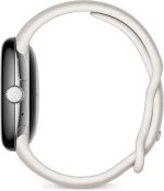 ⁦جوجل ساعة بكسل - ساعة ذكية اندرويد مع تتبع نشاط فيتبيت - تتبع معدل ضربات القلب - هيكل فضي مصقول من الستانلس ستيل مع سوار طباشيري اكتيف - واي فاي⁩ - الصورة ⁦4⁩