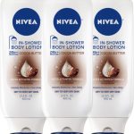 نيفيا بودي لوشن استحمام بزبدة الكاكاو، لوشن للبشرة الجافة، 13.5 اونصة سائلة (عبوة من 3 قطع)