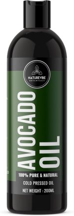 ناتشر فايب بوتانيكالز زيت افوكادو 200 مل نقي وطبيعي 100% رائع للعناية بالبشرة والشعر