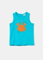 ⁦OVS فيست للاولاد من القطن بتصميم ريسر باك مع طباعة 2065554-AZURE⁩ - الصورة ⁦2⁩