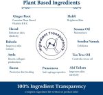⁦بلو نكتار زيت تدليك الجسم المضاد للسيلوليت لشد البشرة وتوحيدها وترطيبها | زيت تدليك جذور الزنجبيل الاصلي مع فيتامين B وC النباتي للنساء والرجال (11 عشب، 100 مل)⁩ - الصورة ⁦6⁩