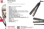 ⁦موزر مكواة فرد الشعر الاحترافية من السيراميك والتورمالين 4491-0150⁩ - الصورة ⁦4⁩