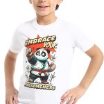 اندورا تيشرت عصري باكمام قصيرة ورقبة دائرية للاولاد