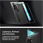 ⁦سبايجن حافظة اير فيت برو ماج فيت لسامسونج جالاكسي Z فولد 7 معتمدة من كيو اي 2.1 [متوافقة مع ماج سيف] غطاء (2025) تغطية مفصلية - اسود⁩ - الصورة ⁦3⁩