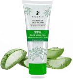 بيلغريم جل صبار الالوفيرا النقي بنسبة 99% من كوريا 200 مل مع فيتامين E وفيتامين B5 للوجه والشعر | يرطب البشرة وينعمها | خالي من البارابين والكبريتات والزيوت المعدنية والعطور