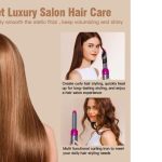 مجموعة ادوات تجفيف وتجعيد الشعر بالهواء الساخن 5 في 1 من بي ايه 1 ان اي، متعددة الوظائف لتجفيف الشعر وتجعيده وفرده وتكثيفه وتنعيمه