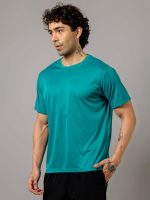 ⁦تيشيرت رياضي بقصة عادية وقبة دائرية للرجال من فيوزفيت، مناسب لصالة الالعاب الرياضية والتدريب⁩ - الصورة ⁦3⁩