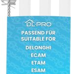 انبوب سحب حليب ديلونجي ايكام ايتام ايسام 5313232961 من دي ال برو، 3 قطع 6.15 انش لنظام حليب لاتيه كريما ماكينة تحضير القهوة + فرشاة تنظيف