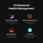 ⁦هواوي ساعة ذكية وسماعات راس وساعة ذكية في جهاز واحد، بخاصية الغاء الضوضاء بالذكاء الاصطناعي والذكاء الاصطناعي للمكالمات، متوافقة مع اندرويد واي او اس، اسود، اصدار عالمي اوروبي/بريطاني⁩ - الصورة ⁦5⁩